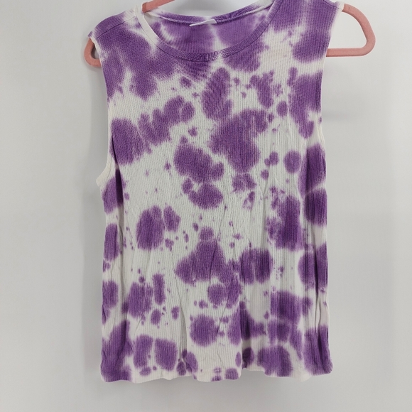 Abound tie dye tank top purple and white - Picture 2 of 6